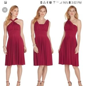 WHBM red Genius dress BNWT size 12P